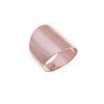 Δαχτυλίδι Γυναικείο Ροζ Χρυσό Σεβαλιέ 14κ Facad'oro